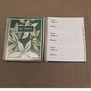 Large print address book