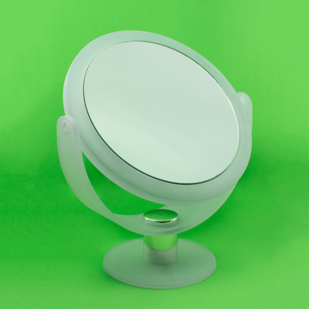 Magnifying mirror Personal care low vision aids Blind Foundation